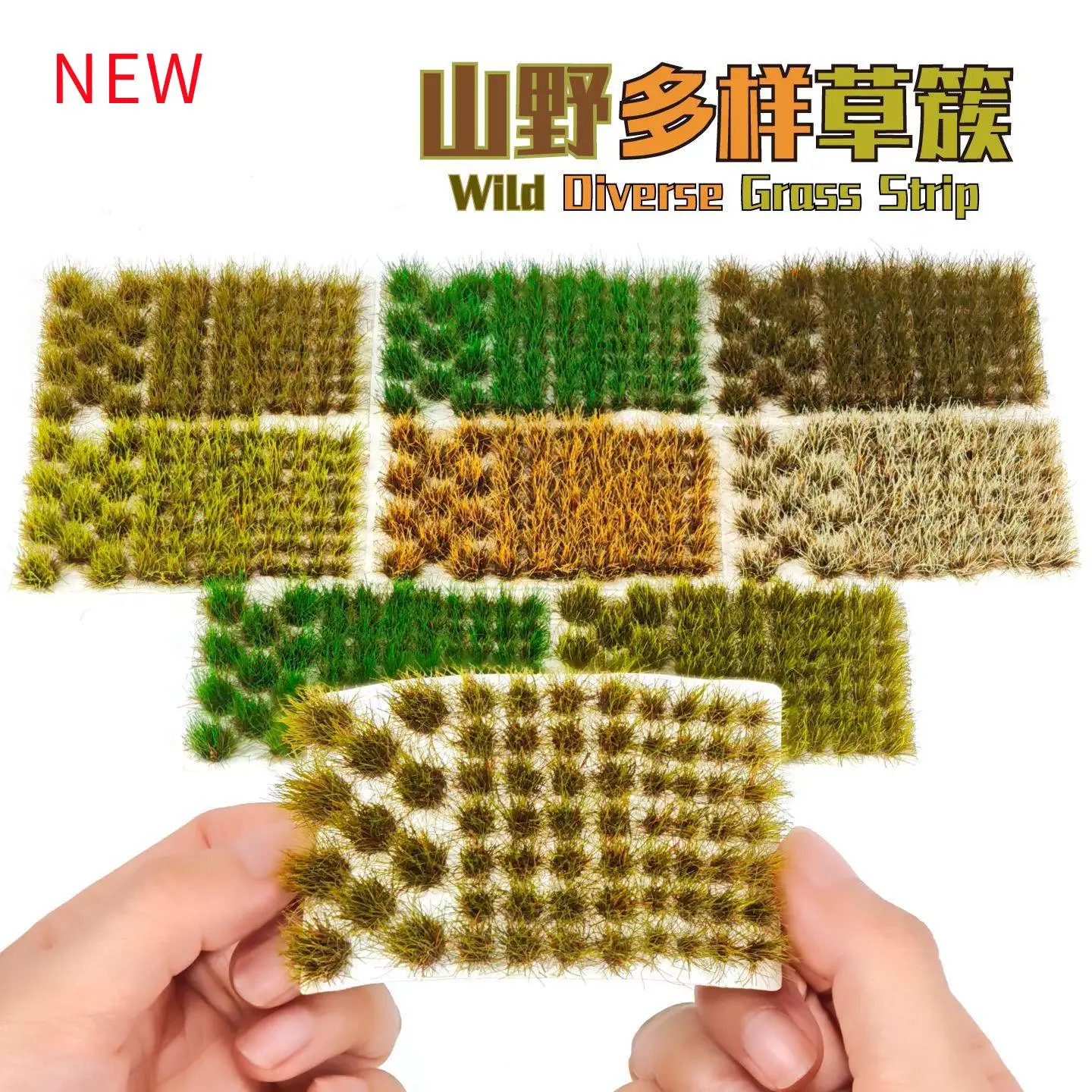 67 pièces de touffes d'herbe miniatures, modèles d'herbe artificielle pour la création de maquettes, la mise en scène de trains, les kits de terrains, les dioramas et les micro-paysages