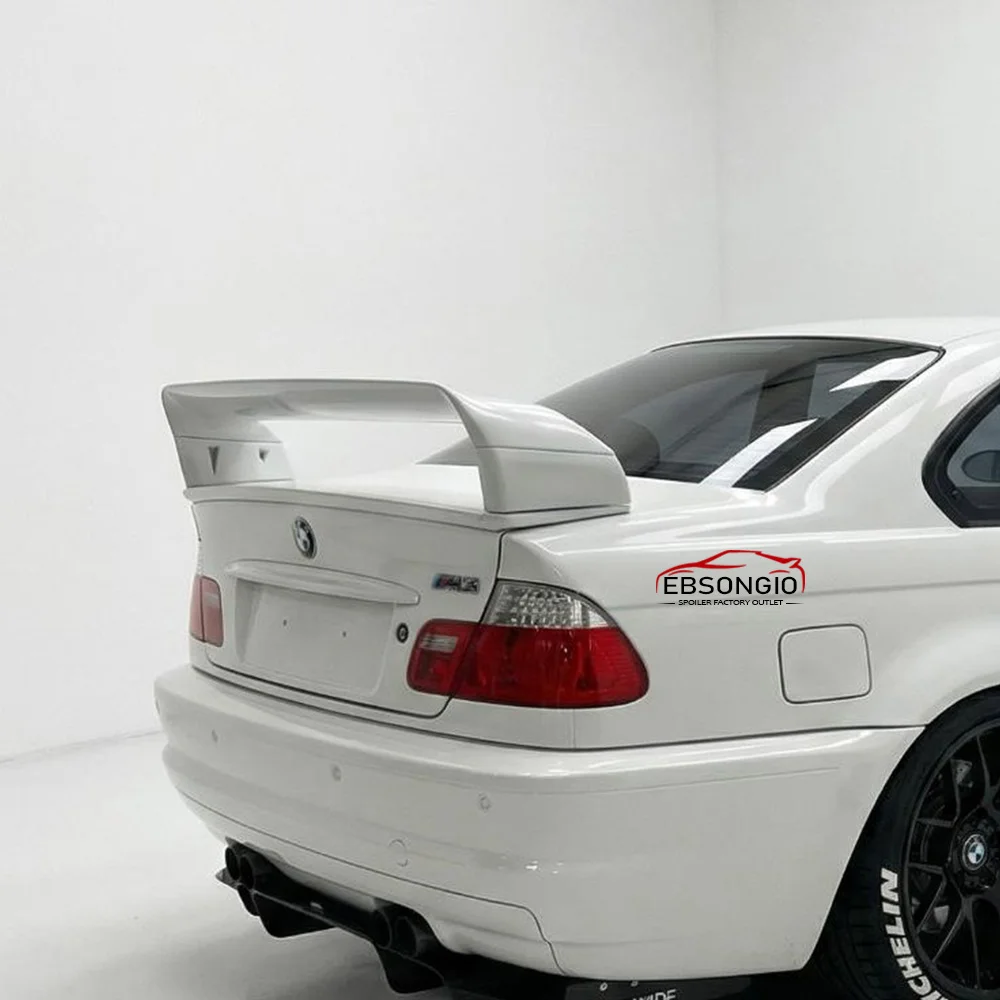 Für BMW 3er M3 E46 2-Türer GT GTR Leichtgewichtiger DTM-Style Heckspoiler Flügel Kofferraumspoiler 1998-2006 – Detail 2