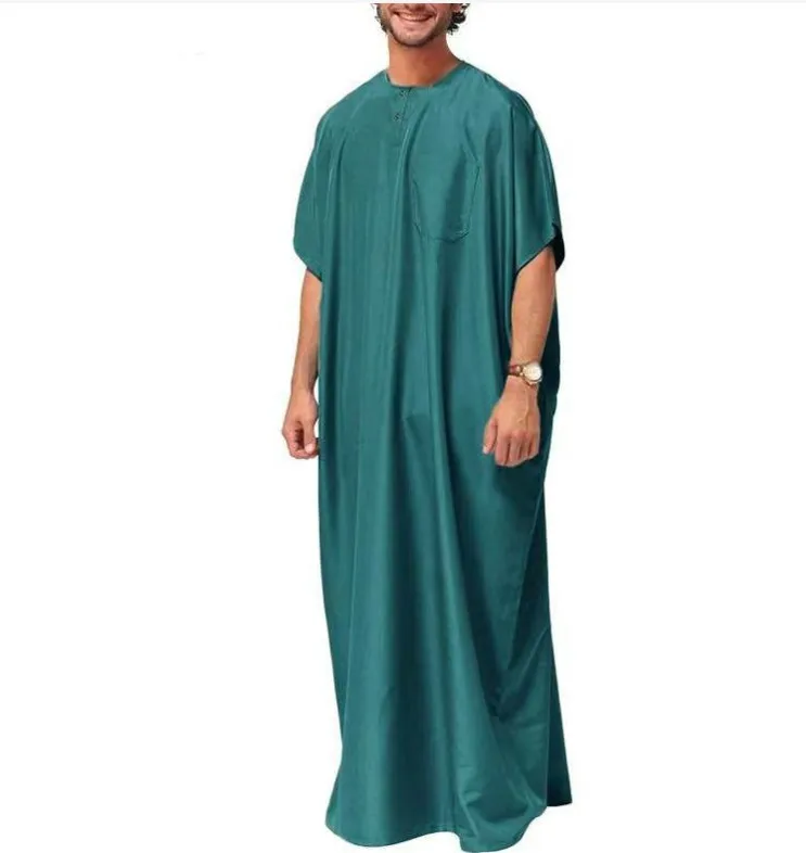 2023 Arabic Dubai Long Shirt Robes Pakistan Islamic Muslim Men Clothing Abaya Kaftan Muslim Fashion Thobe Plus Size 5XL Caftan