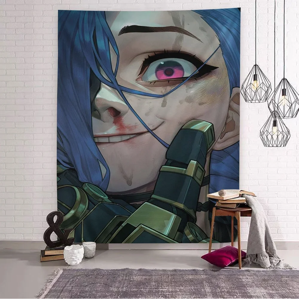 نسيج بوهيمي من رابطة الأساطير ، الشخصيات الرئيسية الفن ، شنقا لعبة أنيمي ، غامضة ، نسيج الجدار البوهيمي ، ماندالا ، جينكس