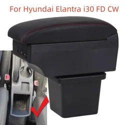 Car Armrest Box for Hyundai Elantra Touring I30 FD I30cw 2007 - 2011 Leather Center Console  Arm Rest Storage Box 2008 2009 2010
