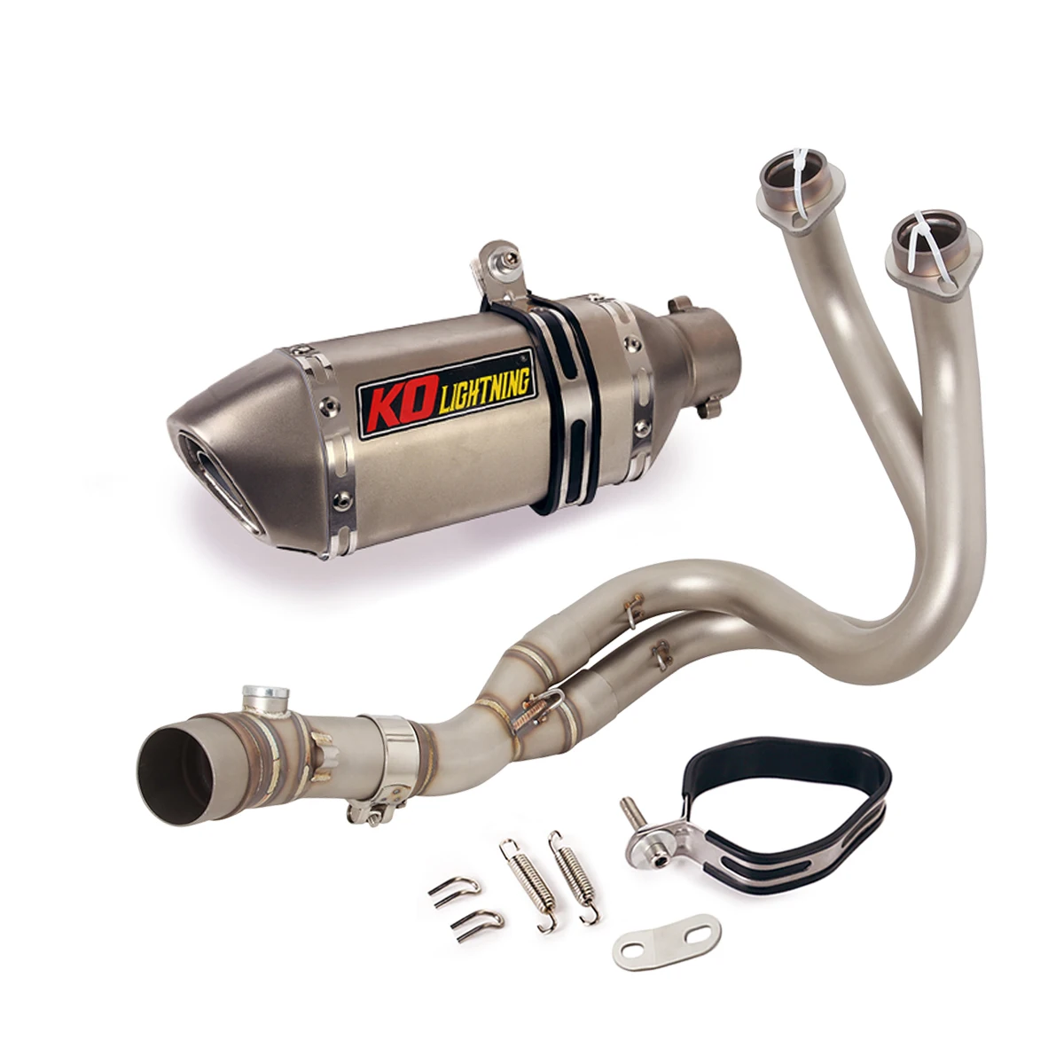 Voor Kawasaki Z650 Ninja 650 Versys 650 Z650RS Motorfiets Uitlaatsysteem Front Sluit Link Pijp Slip Op 51Mm Uitlaat escape