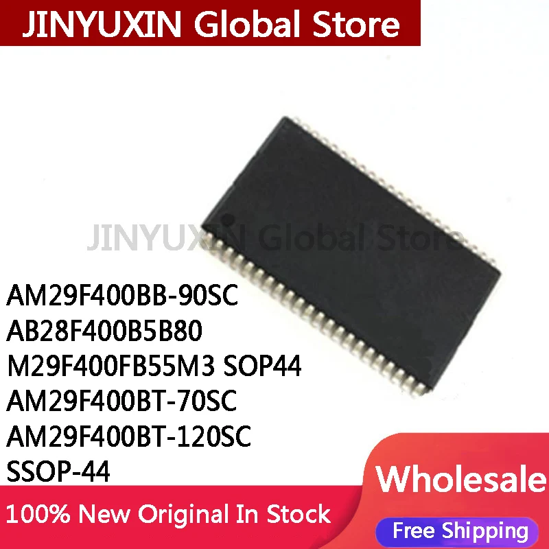2Pcs AM29F400BB-90SC AB28F400B5B80 M29F400FB55M3 SOP44 AM29F400BT-70SC AM29F400BT-120SC IC In Stock Wholesale