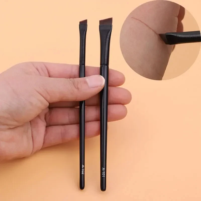 1/2/3/4pcs Eyeliner Makeup Brush Set Fine Liner Brushes Professional Angled Eyebrow Brush High Quality Brow Contour Makeup Tool