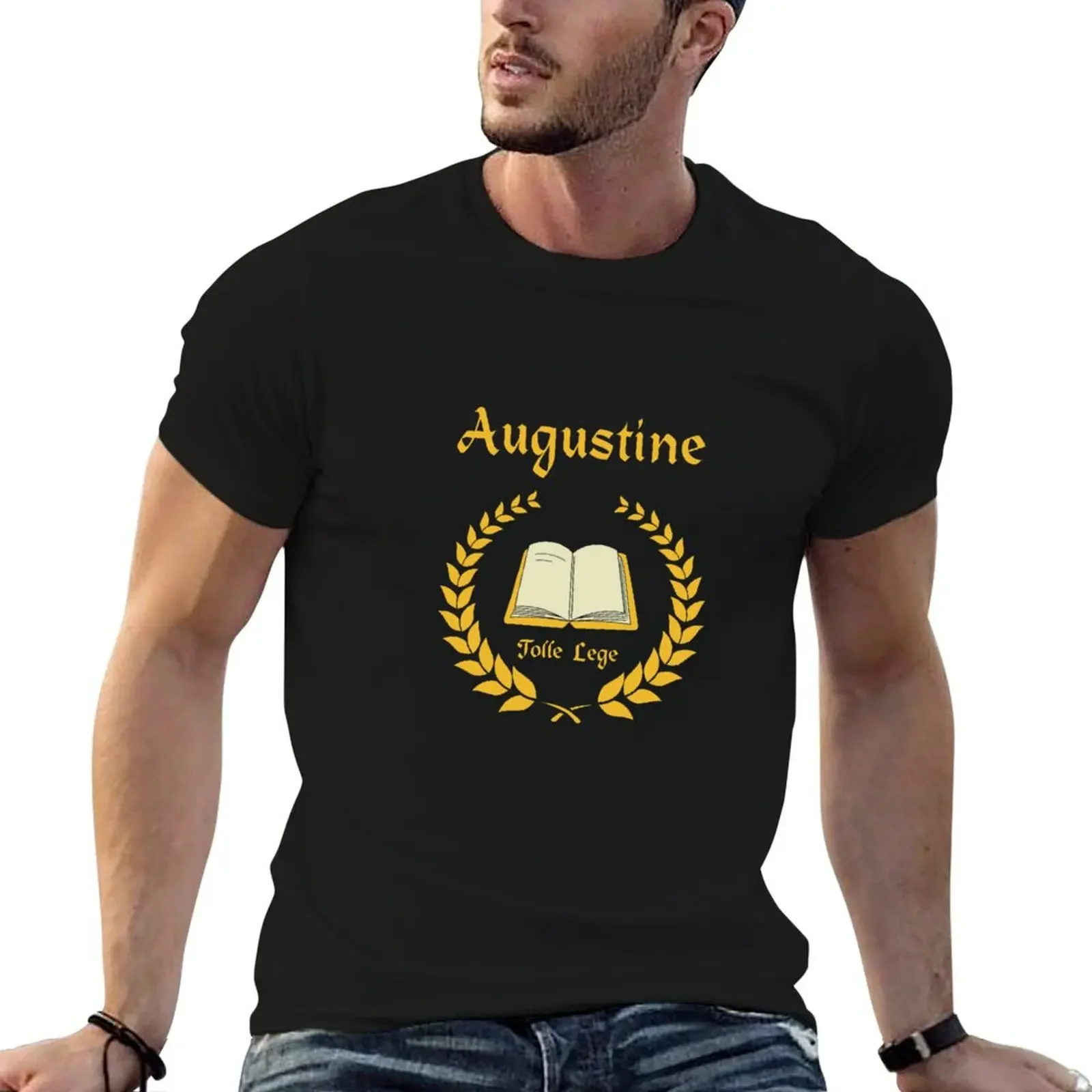 

House of Augustine T-Shirt graphic tee shirt gifts for boyfriend anime stuff men workout shirt