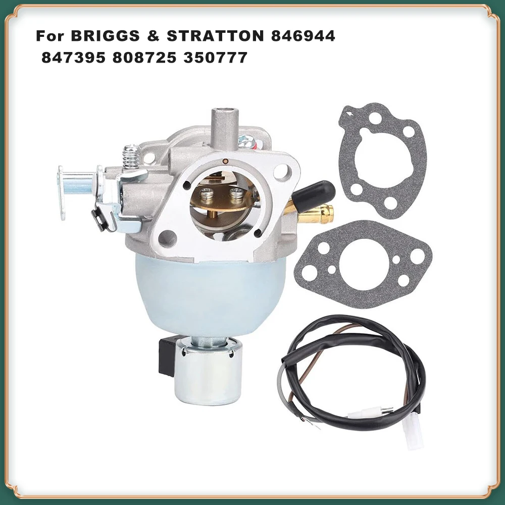 

Carburetor for Briggs & Stratton Lawn Mower - Compatible with OEM Part Numbers 350777, 808725, 846944, 847395