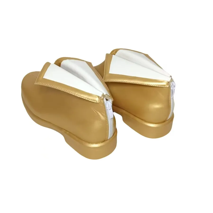 الذهبي أنيمي الأمير فارس تأثيري أحذية للأطفال البالغين هالوين كرنفال حزب تفضل اللباس الملحقات شقة