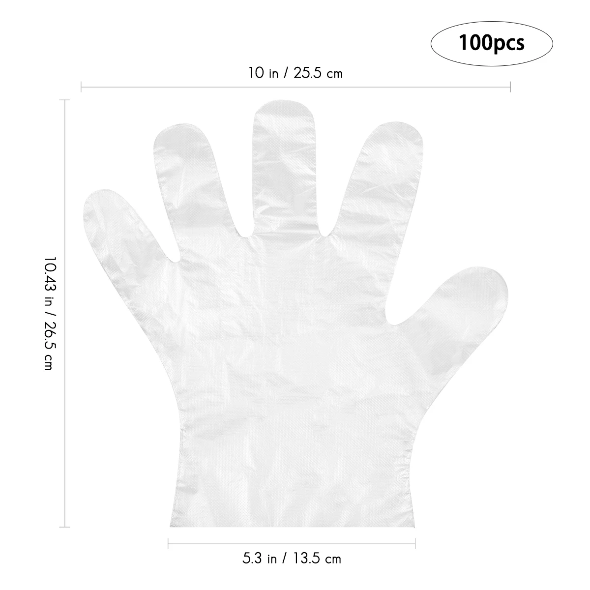 

Disposable Food Gloves Catering Polyethylene High-density Safety Multipurpose Durable