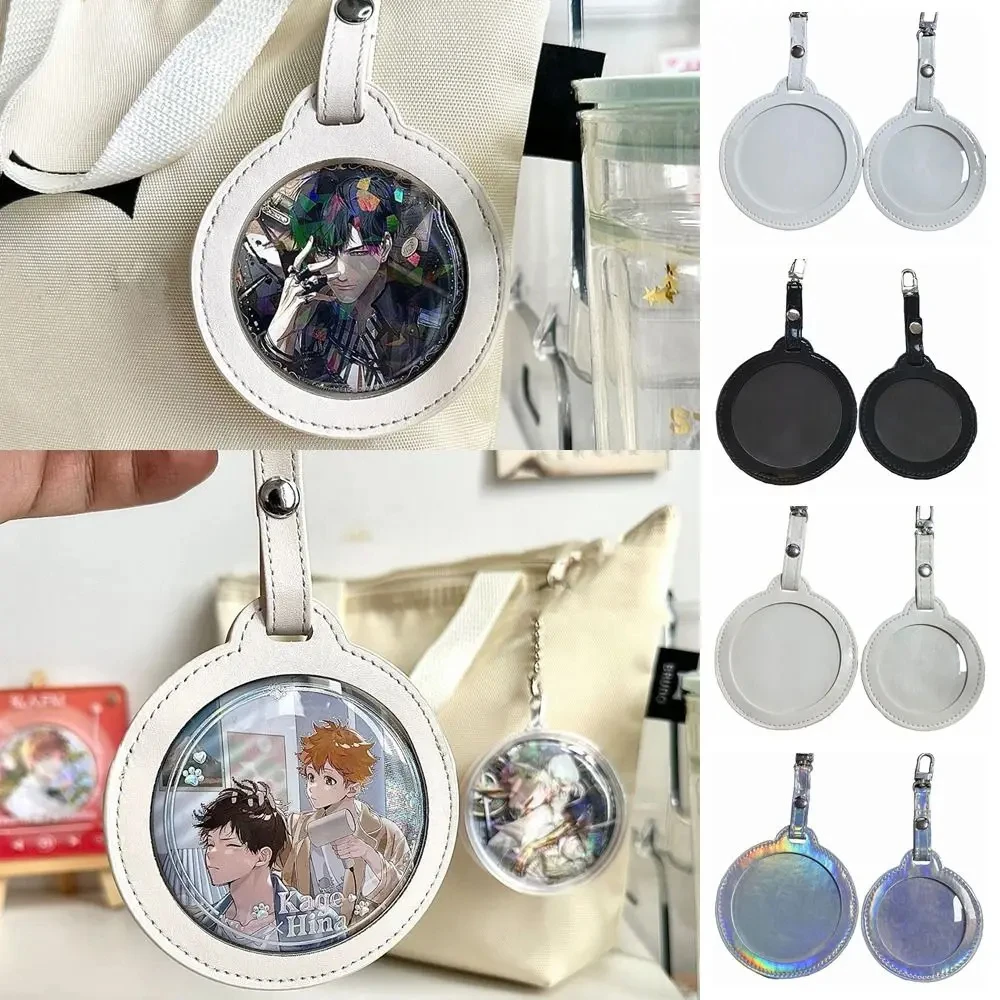 Badge Bag Gift Round Transparent Window Badge Display Bag Waterproof Bag Ornaments Badge Protector