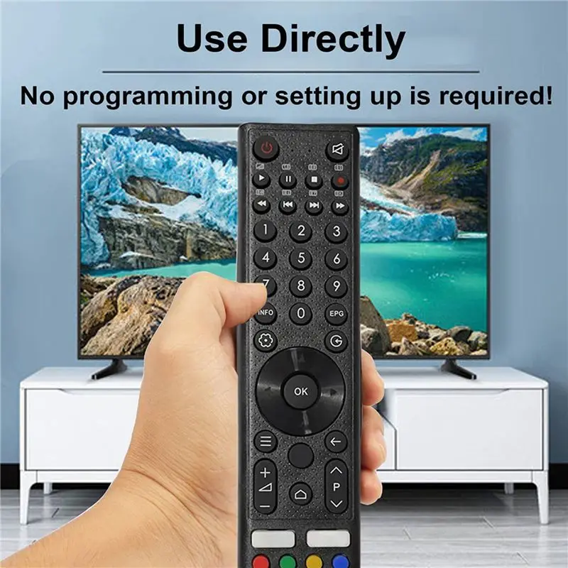 ABKN Replacement Remote Control for CHIQ/for Pilot PQ55CH PQ65CH PQ-55CH PQ-65CH Smart LED HDTV TV, 3 Pack, Black ABS