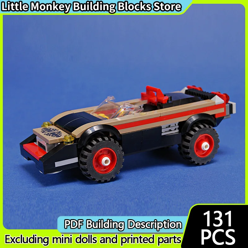 

Speed Racing Car Model MOC Building Bricks Superfast Getaway Car Modular Technology Children Holiday Gifts Assemble Toys Suit