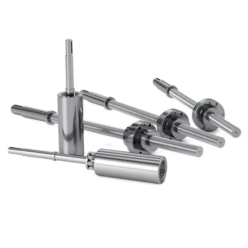 Cylindrical Flanged Nut Gear Planetary Roller Ball Screw