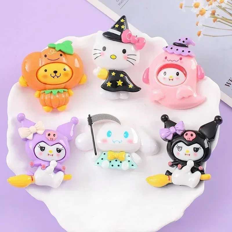 

Sanrio Hello Kitty Halloween DIY Doll Back To School Anime Character Decoration Party Evening Kawaii Handmade Accessories Gift