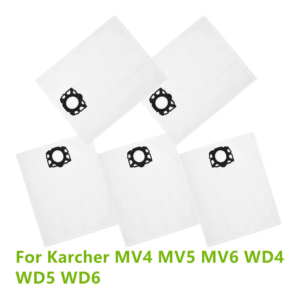 

5PCS Dust Bags For Karcher MV4 MV5 MV6 WD4 WD5 WD6 Dust Collection Bags Garbage Bag Vacuum Cleaner Accessories