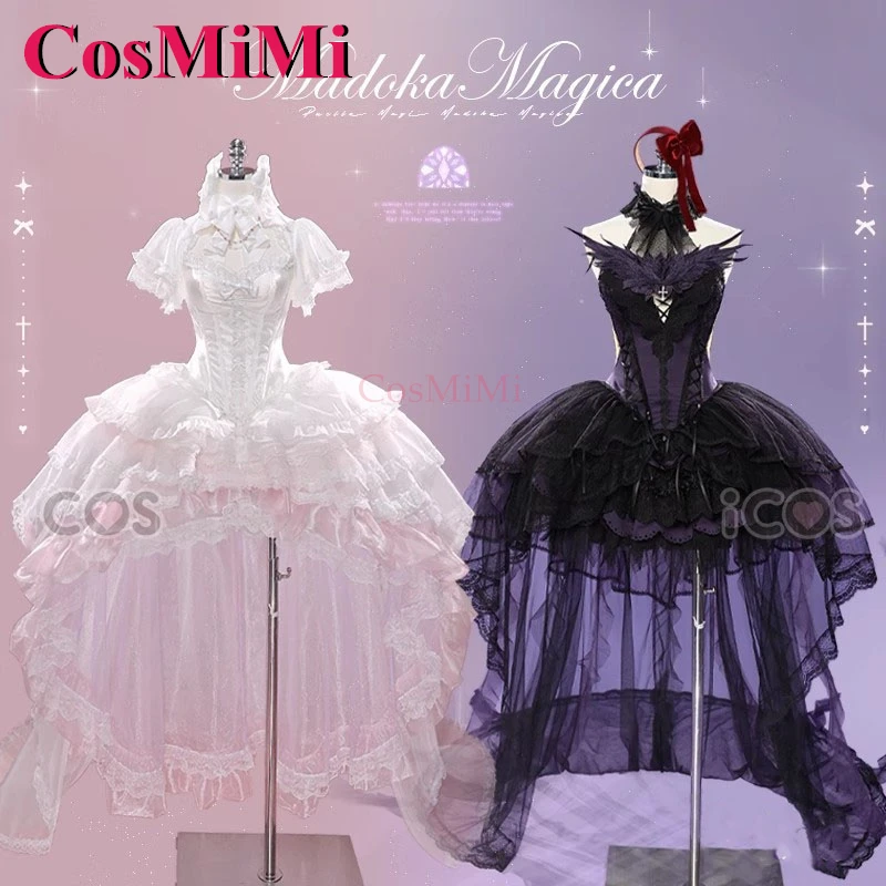 CosMiMi Anime Puella Magi Madoka Magica Kaname Madoka 코스프레 의상 우아한 공식 드레스 카니발 파티 역할 놀이 의류