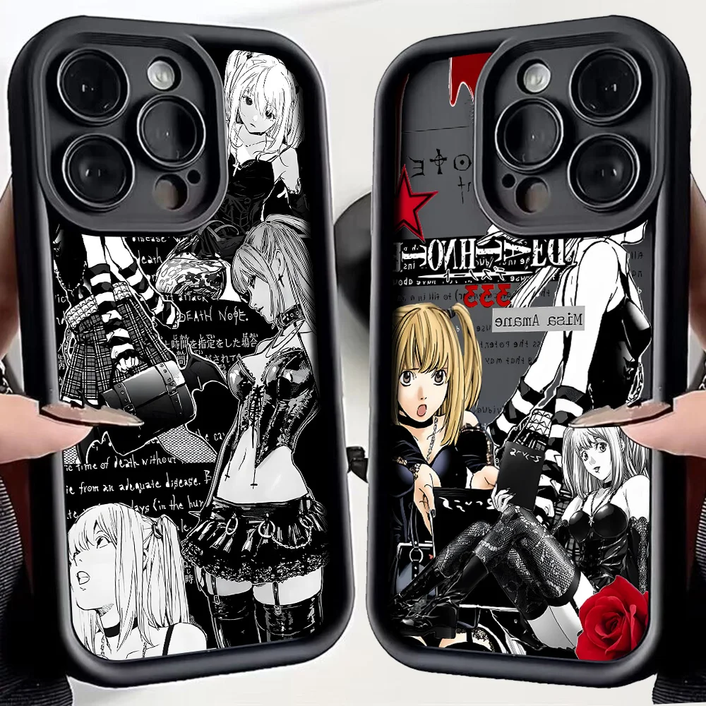 Funda de Teléfono con Diseño de Anime DEATH NOTE Misa Amane para Motorola Moto Edge 70 G86 G56 G15 G24 50 G PLAY G85 60 Neo Fusion Stylus Pro 4G 5G