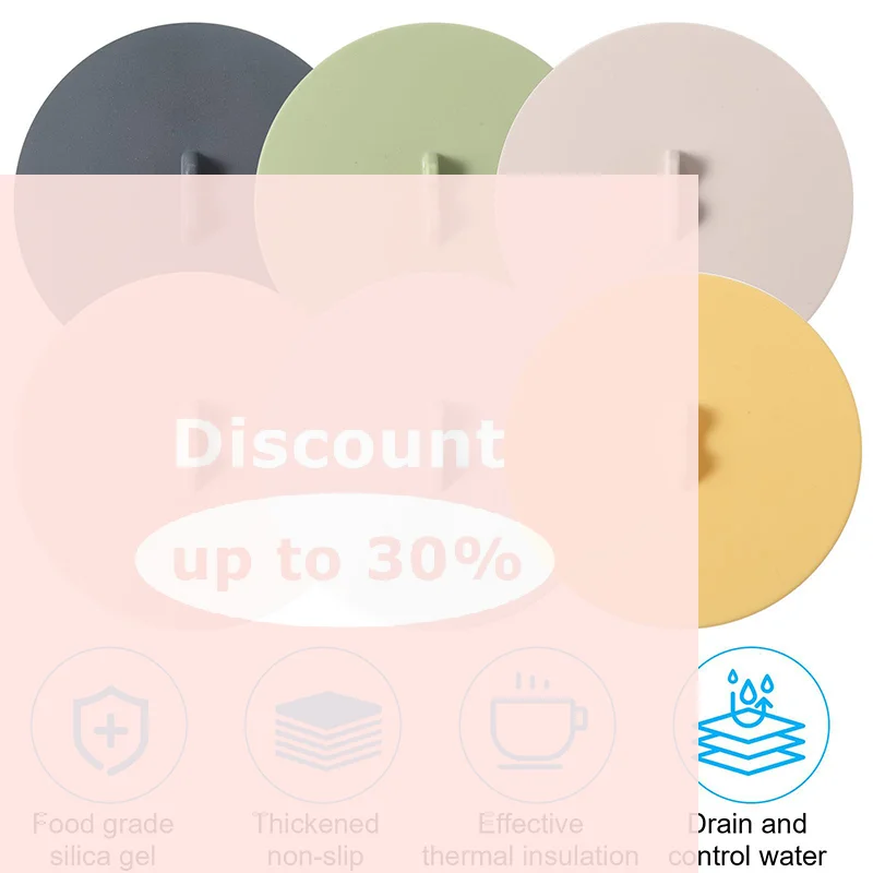Creative Silicone Cup Cover Anti-overflow Suction Cap For Ceramic Glass Mug Bowl Heat-resistant Sealed Lids Cover Tea Coffee Li