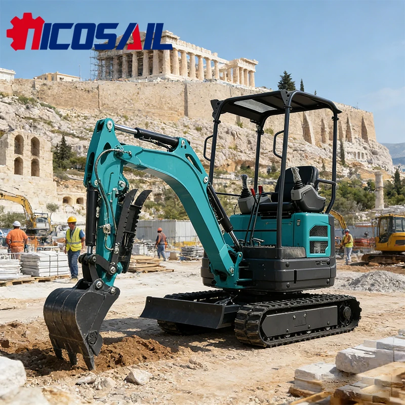 

1.8T Mini Excavator Multi functional Hydraulic Excavator Mini Crawler Excavator with Arm Rotation