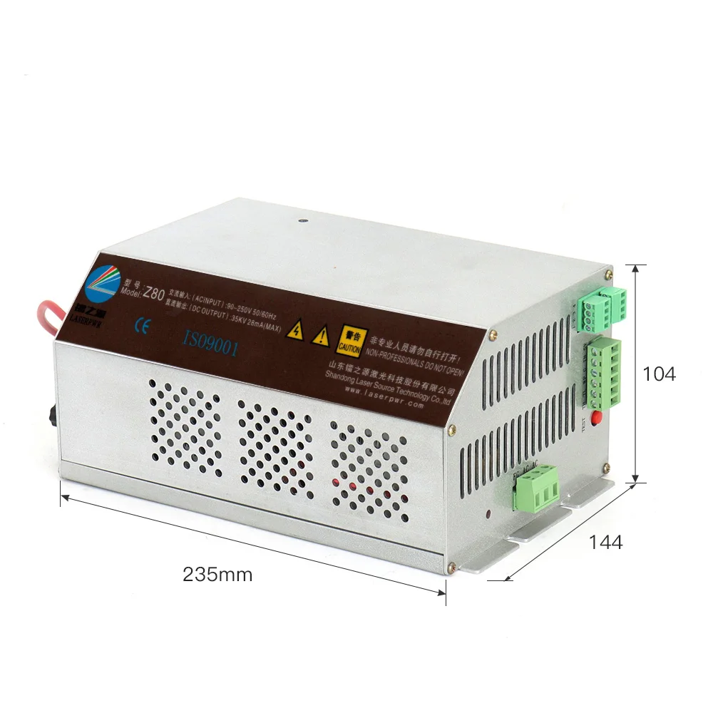 HY Z80 ES80 Z100 ES100 Z150 ES150 Co2 Laser Power Supply for Co2 Laser Cutting and Engraving Machine