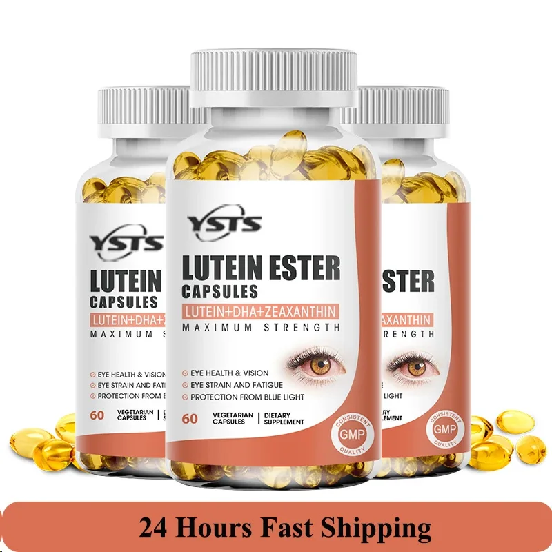 Lutein Capsules - with Zeaxanthin and Bilberry Extract - Supports Eye Health, Helps Relieve Eye Strain, Improve Vision Health