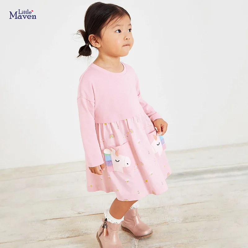 

Girls' Dress Autumn Long Sleeve Dress Cute Cartoon Children's Princess Dress
