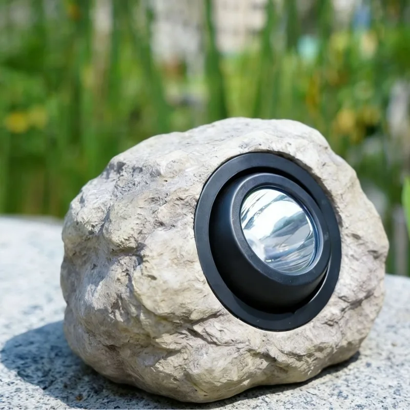 Solar Stone Light Landscape Lamp Outdoor Garden Yard Patio Lawn Decorative Faux Rock garden decoration