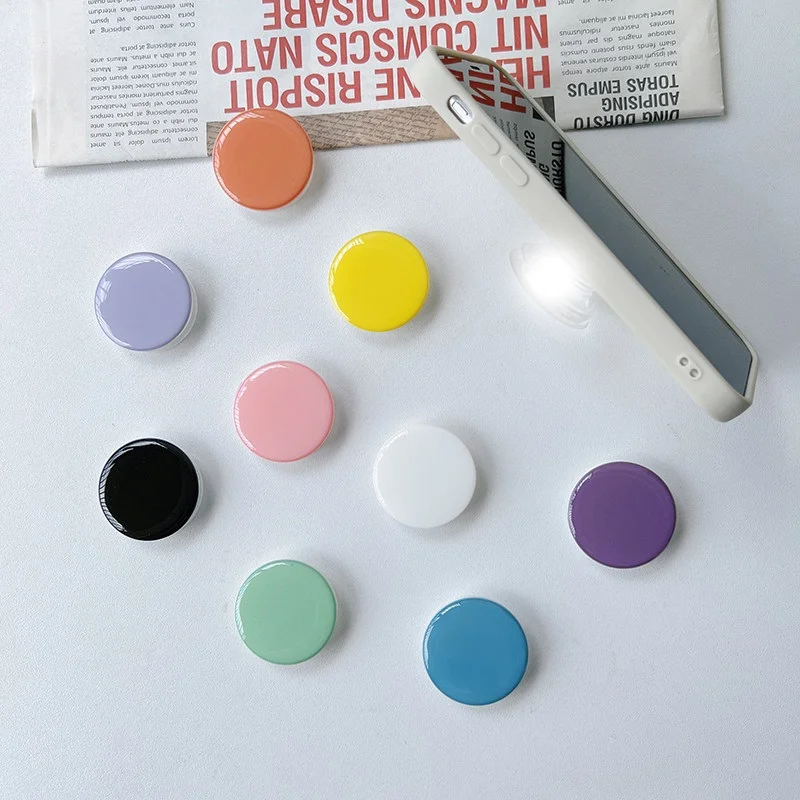 Popped Epoxy Round Phone Socket for iPhone 15 16 17 Grip Tok Phones Holder Finger Ring Stand for Samsung Xiaomi - view 3