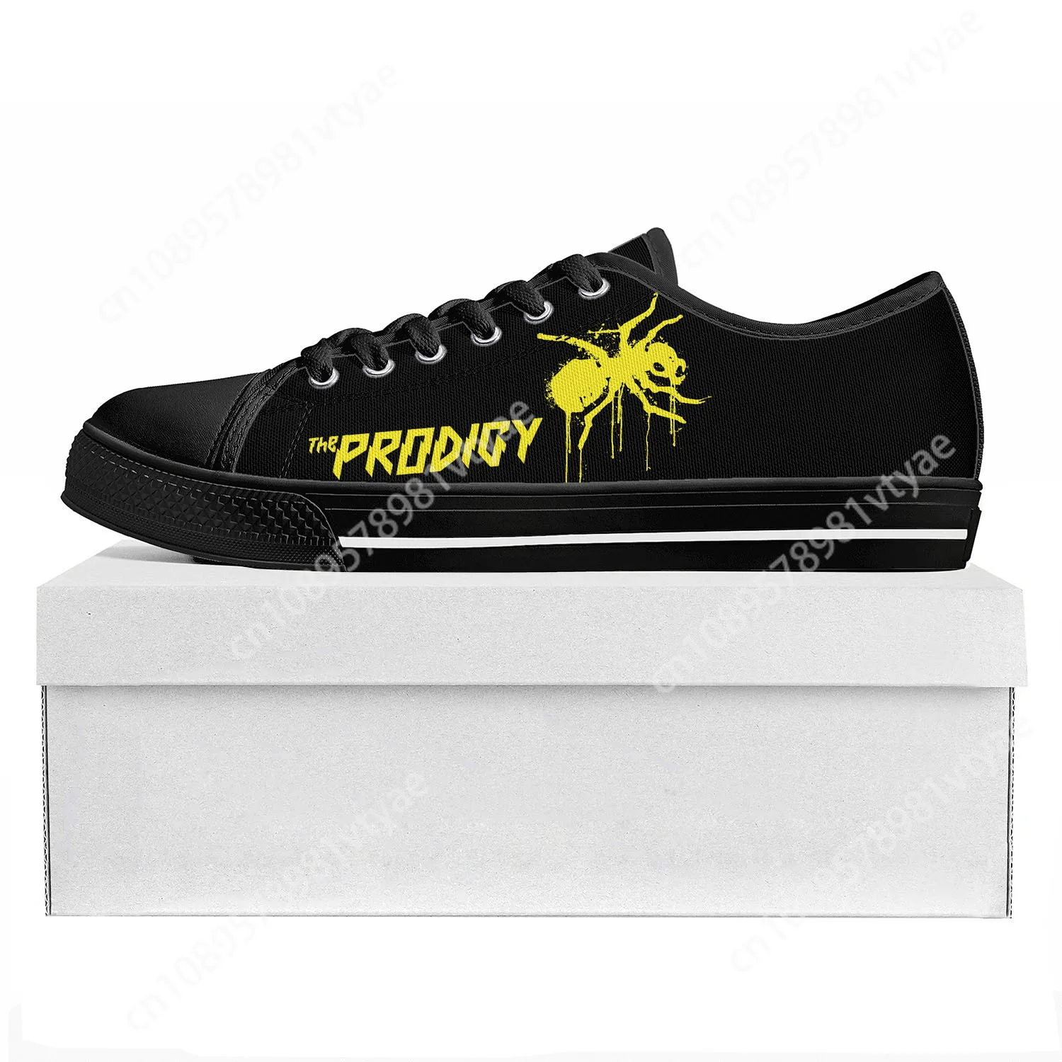 The Prodigy Rock Band Low Top High Quality Sneakers Mens Womens Teenager Canvas Sneaker  Prode Casual Couple Shoes Custom Shoe