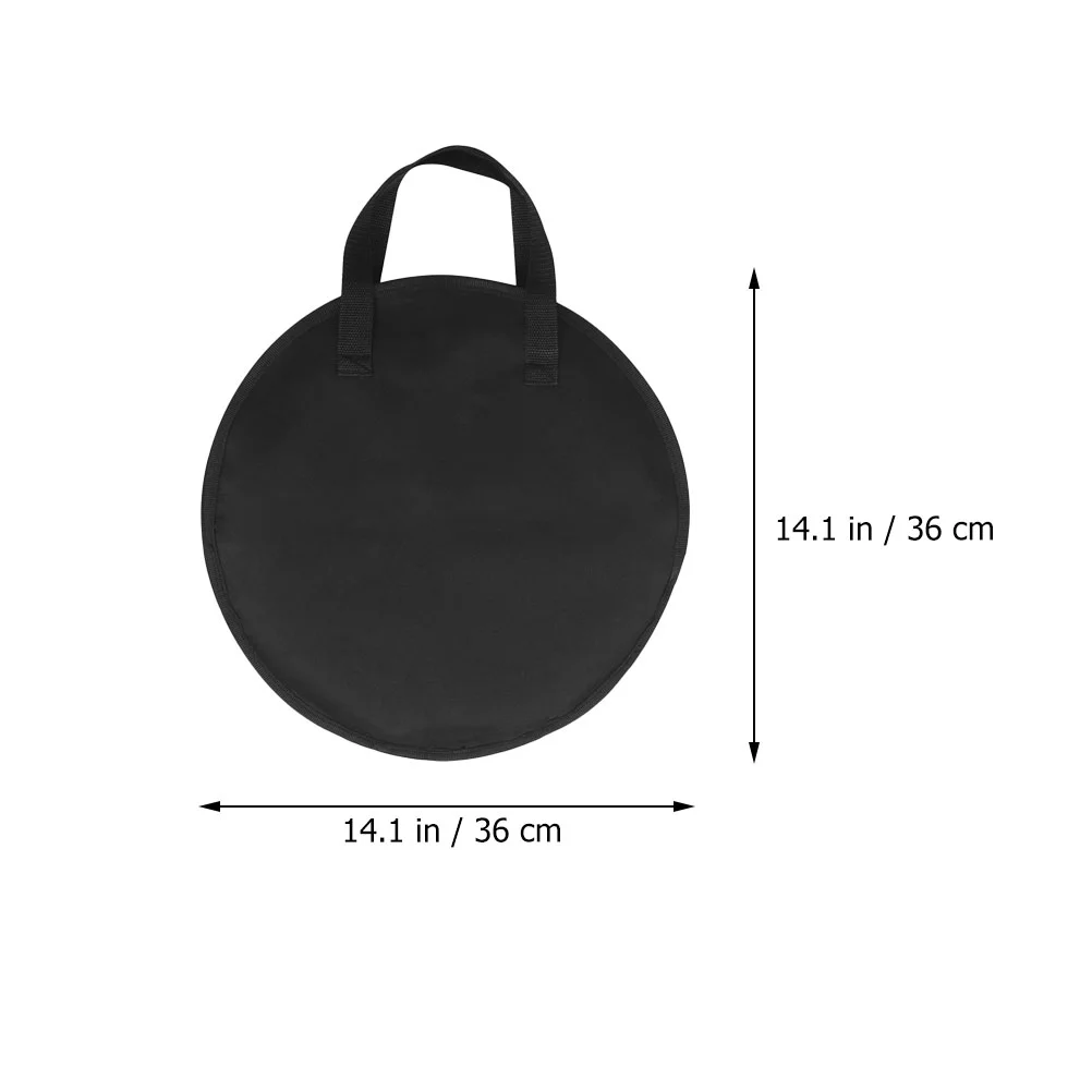 Tambourine Bag Black Drum 10-Inch Dumb Sponge Storage Thickened Round Cover Bags