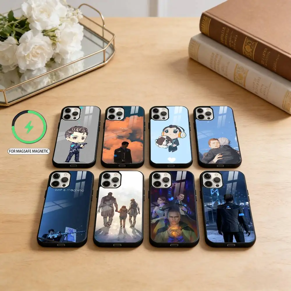 

Game D-Detroit Become-Human Phone Case For iPhone17,16,15,14,13,12,11 Plus,Pro Max Magnetic For Magsafe Wireless Charging