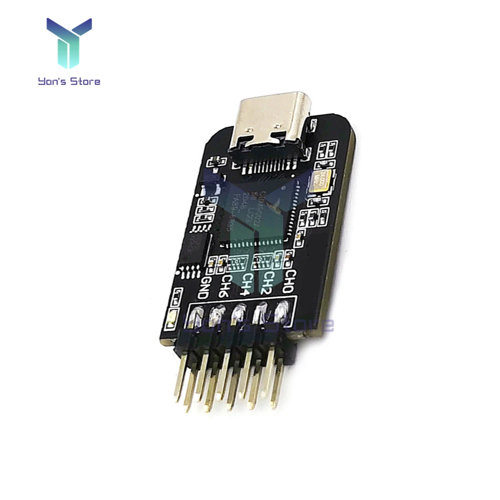 Imagem -03 - Mini Analisador Lógico de Interface tipo c Canais Ferramenta de Depuração Fpga Arm Mcu Amostragem 1624mhz Suporta Windows e Mac