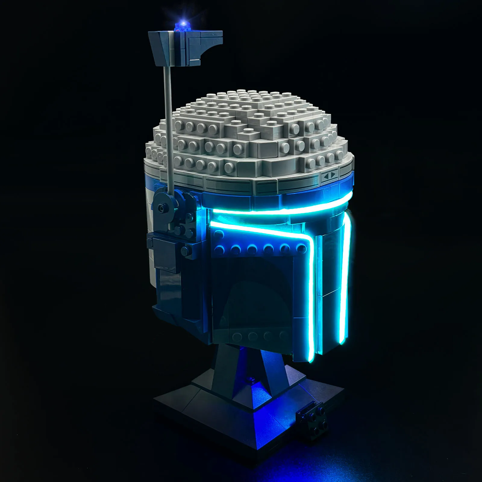 LYBMTWF LED-lichtset compatibel met Lego 75408 Jango Fett-helmbouwstenen (exclusief de modelstenen)