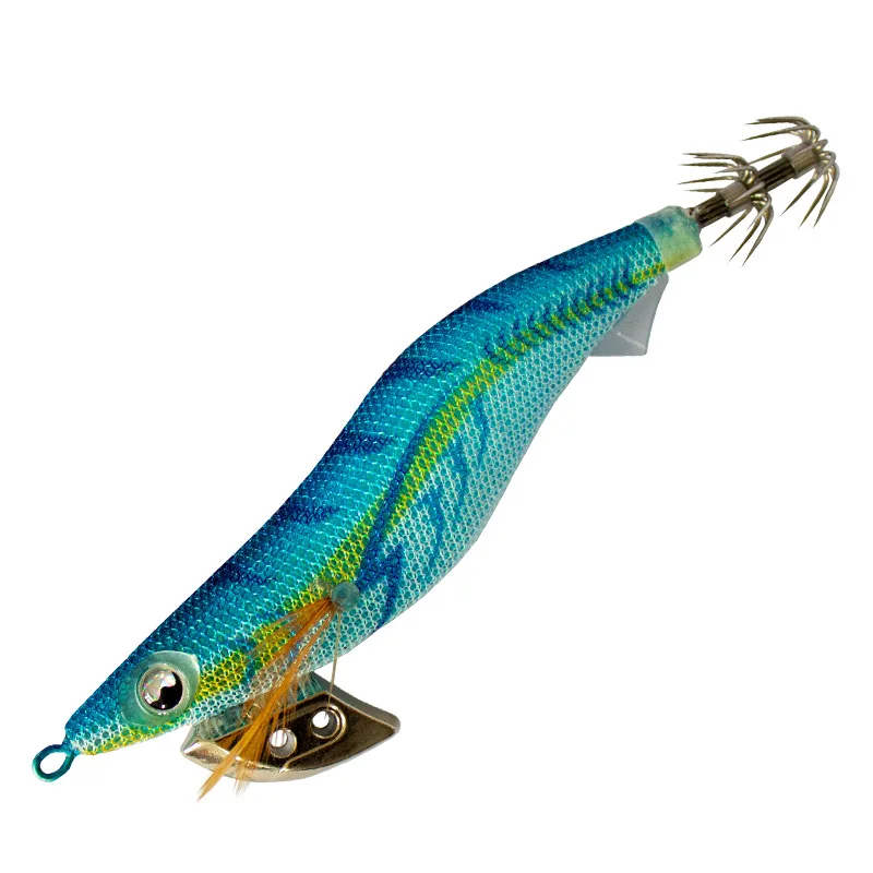 Luminous Slow Sinking Wood Shrimp Sea Fishing Special UV Reflective Squid Fishing Wood Shrimp Lure