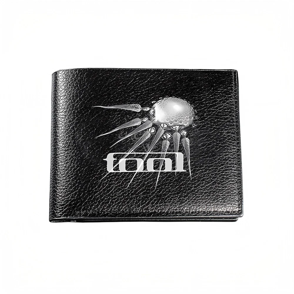 Tool Logo Spider Design Men's Wallet Card Holder Casual Business Fashion Print Style Accessory