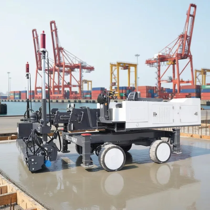 Custom concrete laser screed machine floor leveling Ride on Concrete Laser Screed with Solid Anti Skid Tires For Construction