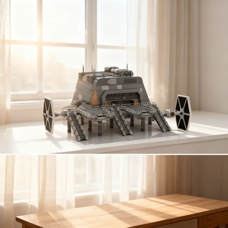 6991pcs MOC SW Armored Bunker Scarif Landing Platform Space Battle Galaxy SciFi Model Building Blocks Design Collection Toy Gift