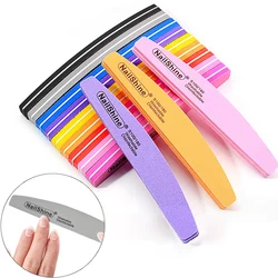 5Pcs Professional Nails Art buffer File 100/180 Sandpaper Manicure Tips Care File Sanding Polishing Grinding Equipment Tool