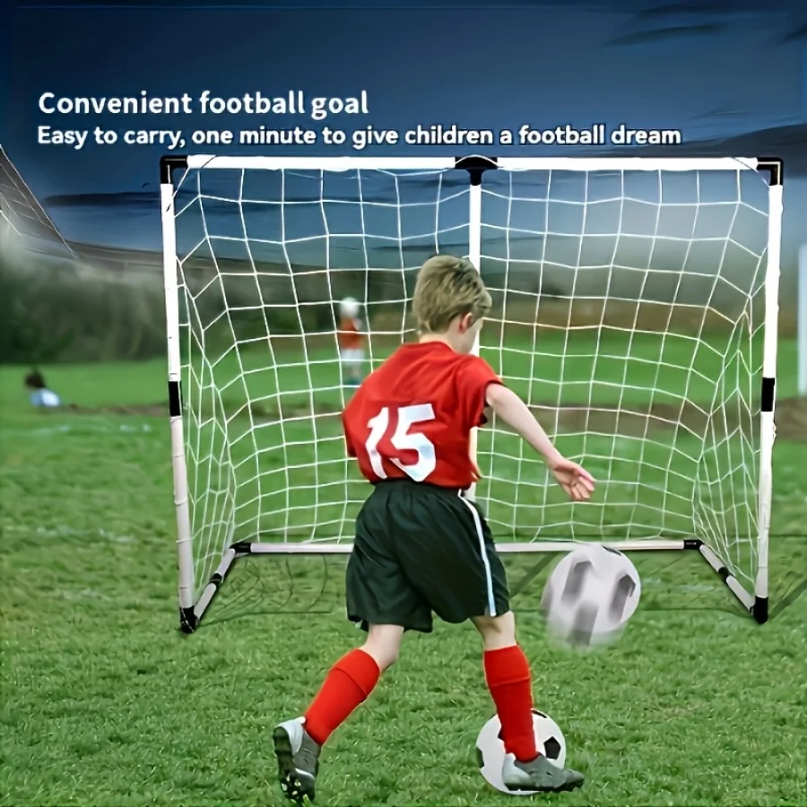 120CM Large Plastic Soccer Goal Set for Outdoor And Indoor Portable Easy Assembly DIY Sports Frame Toy Random Color