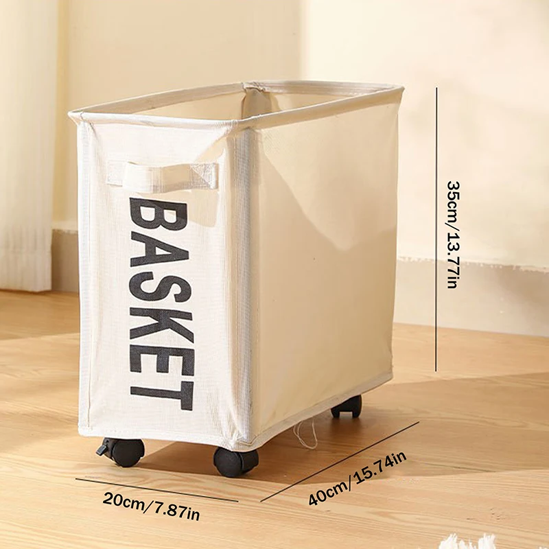 Large Capacity Yoga Mat Storage Basket Multifunctional Foldable Waterproof Dirty Clothes Storage Bag Laundry Basket With Wheels
