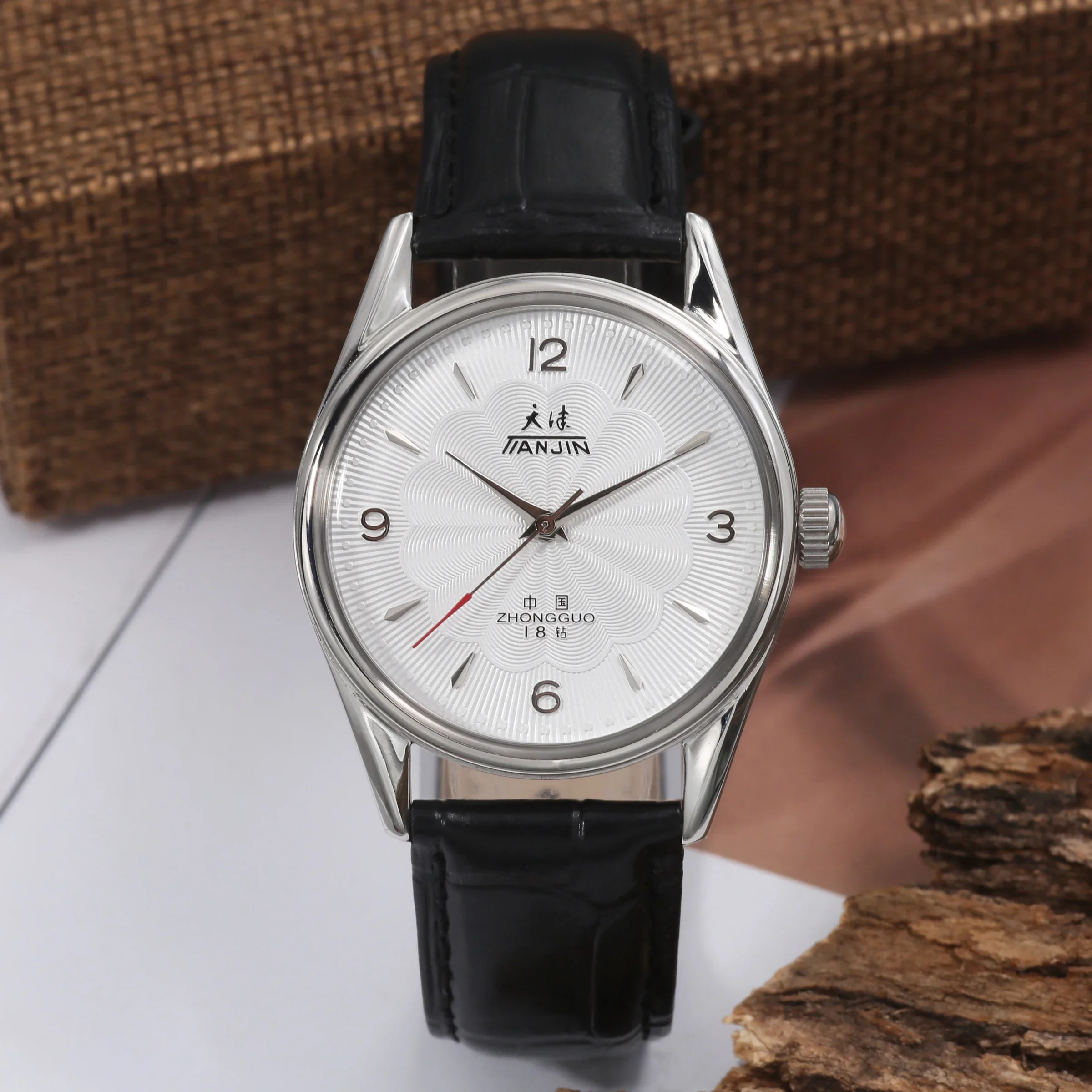 Men's Mechanical Manual Winding Watch, Waterproof