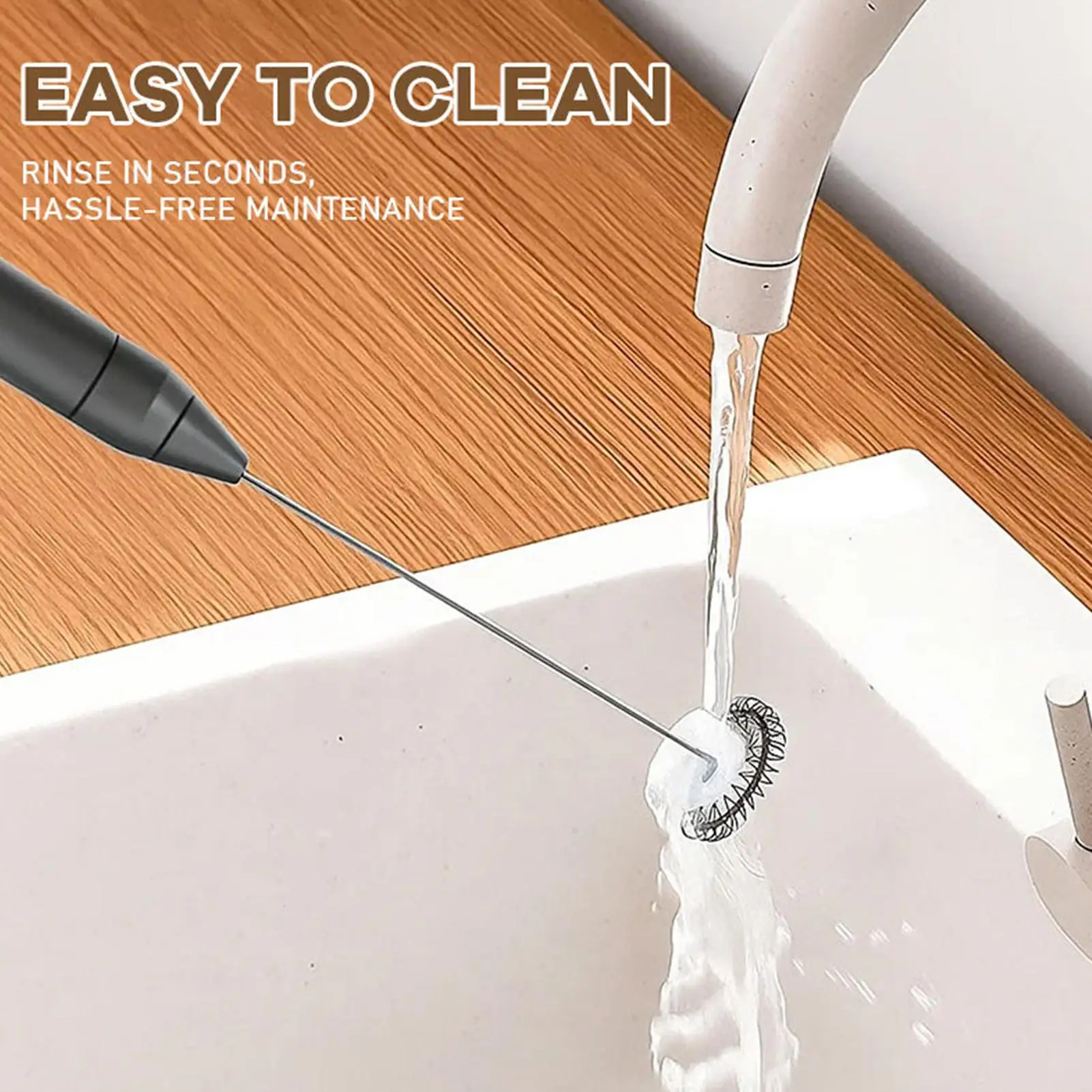 Espumador de mano, fabricante de espuma eléctrica, batidor de leche multiusos portátil para capuchino, Latte, Matcha, Chocolate, proteína para hornear café