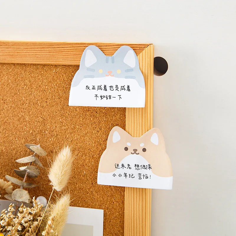 1 pc Kawaii Animals Rabbit Dog Cat Bear 3 Layers Sticky Notes Memo Pad To Do List Planner Sticker Notepad Cute Office Stationery