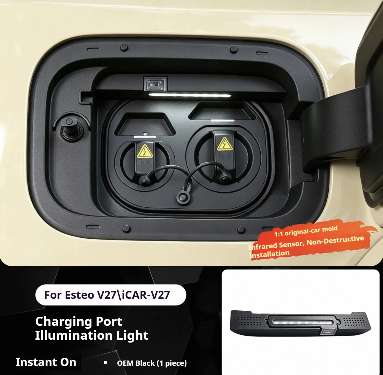 For  Esteo V27/iCar V27 Charging port light