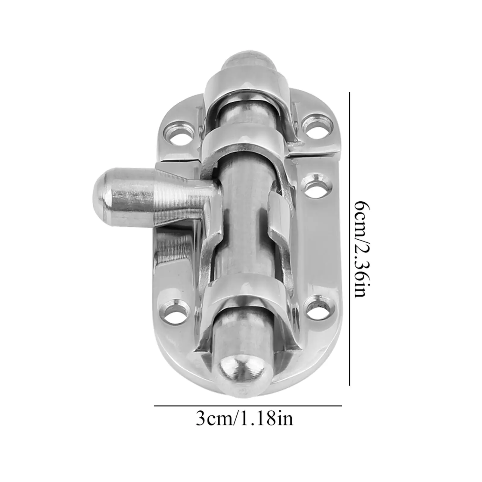 Porta de aço inoxidável e trava de janela, Slide Barrel Bolt Fecho, Trava de barco, 60mm, 110mm