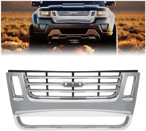 

Решетка радиатора HECASA для Ford Explorer и Sport Trac 2006-2010 – хромированная, 3-полосная, в сборе