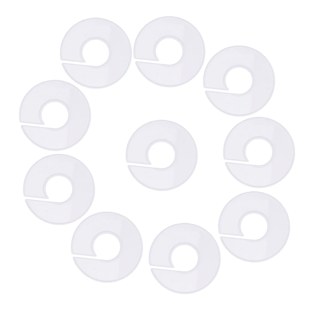 

10pcs Clothes Size Buckles Plastic Round Hanger Separators Fasteners For Clothing Accessories Sewing Crafts Baby Diapers