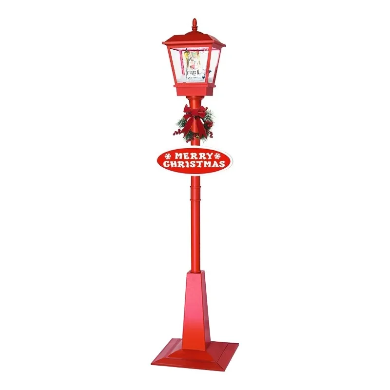 Christmas lampposts playing music Merry Christmas lampposts