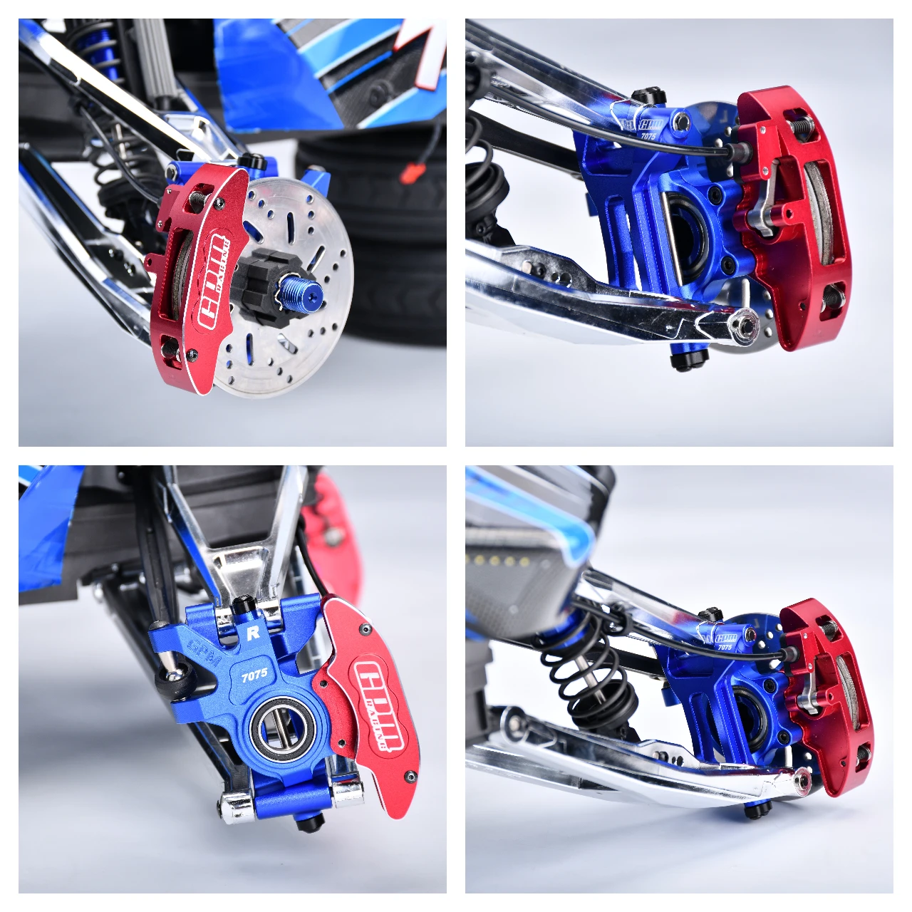 GPM 7075 Alloy Front Brake Calipers (L&R) TRAXXAS 1/6 Funco Pro Sand Car 8S