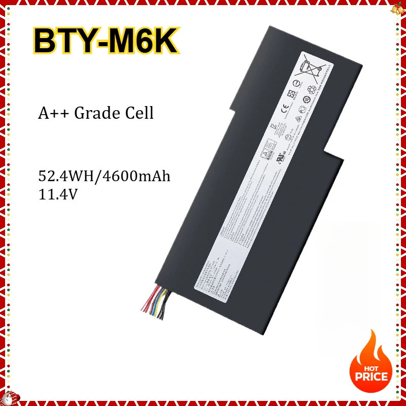 

BTY-M6K Laptop Battery for MSI MS-17B4 MS-16K3 GF63 Thin 8RD 8RC GF75 3RD 8RC 9SC GF65 9SE/SX 10SDR