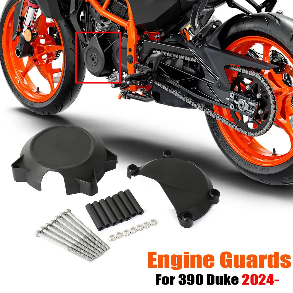 

Motorcycle Accessories Left Right Side Engine Case Cover Protector Guard For 390 DUKE 390Duke 390 Duke 390DUKE 2024